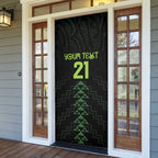 Custom New Zealand Maori Koru Koiri Motif Door Cover - Aussie Hoodie