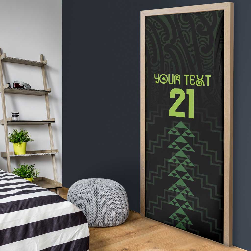 Custom New Zealand Maori Koru Koiri Motif Door Cover - Aussie Hoodie