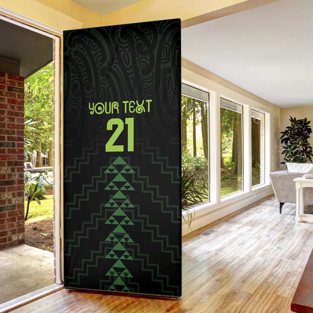 Custom New Zealand Maori Koru Koiri Motif Door Cover - Aussie Hoodie