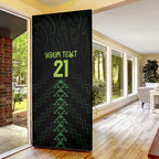 Custom New Zealand Maori Koru Koiri Motif Door Cover - Aussie Hoodie