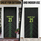 Custom New Zealand Maori Koru Koiri Motif Door Cover - Aussie Hoodie