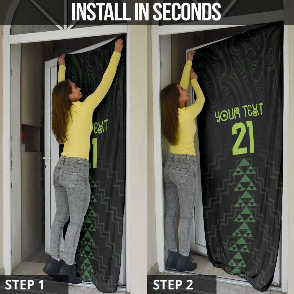 Custom New Zealand Maori Koru Koiri Motif Door Cover - Aussie Hoodie