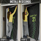Custom New Zealand Maori Koru Koiri Motif Door Cover - Aussie Hoodie