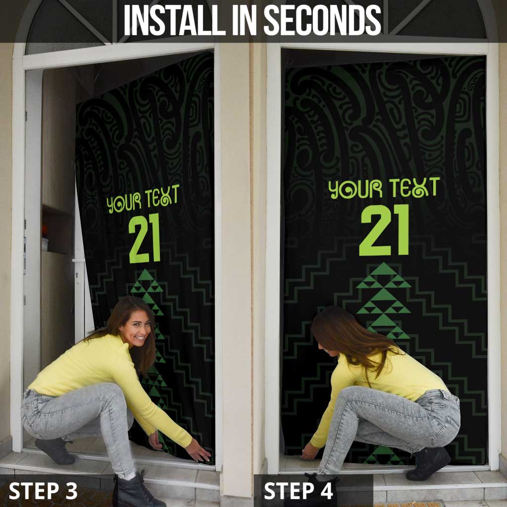 Custom New Zealand Maori Koru Koiri Motif Door Cover - Aussie Hoodie