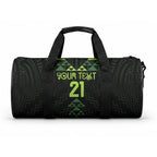 Custom New Zealand Maori Koru Koiri Motif Duffle Bag