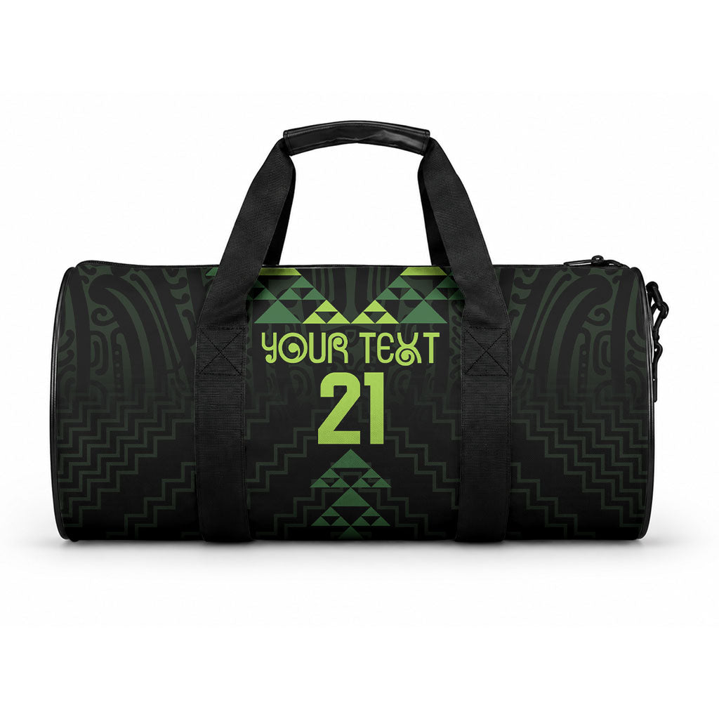 Custom New Zealand Maori Koru Koiri Motif Duffle Bag