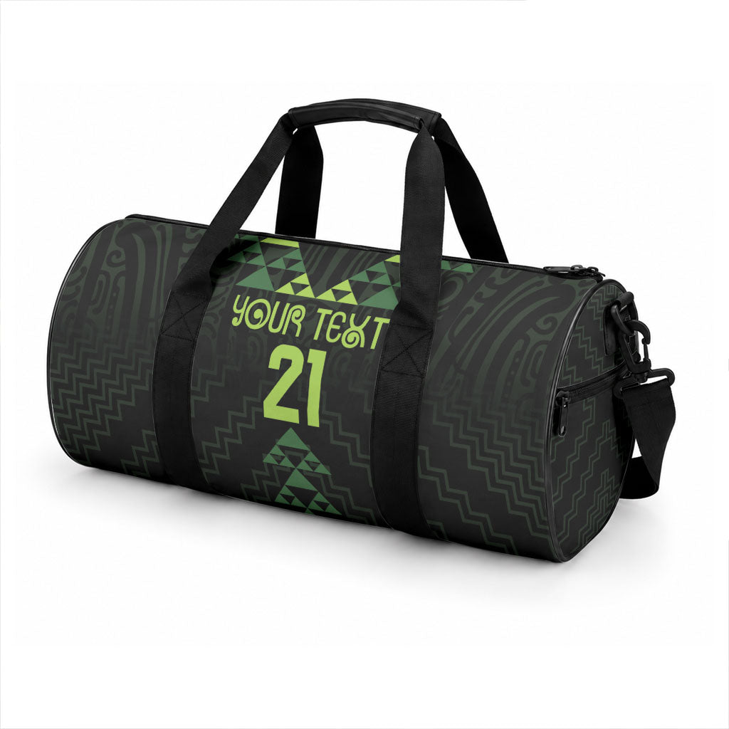 Custom New Zealand Maori Koru Koiri Motif Duffle Bag