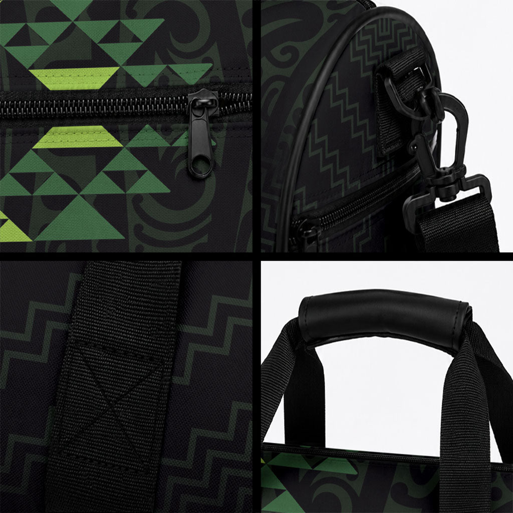 Custom New Zealand Maori Koru Koiri Motif Duffle Bag