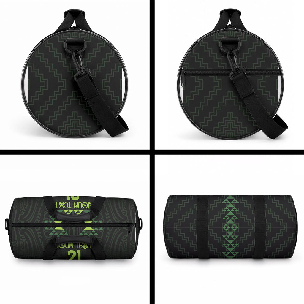Custom New Zealand Maori Koru Koiri Motif Duffle Bag