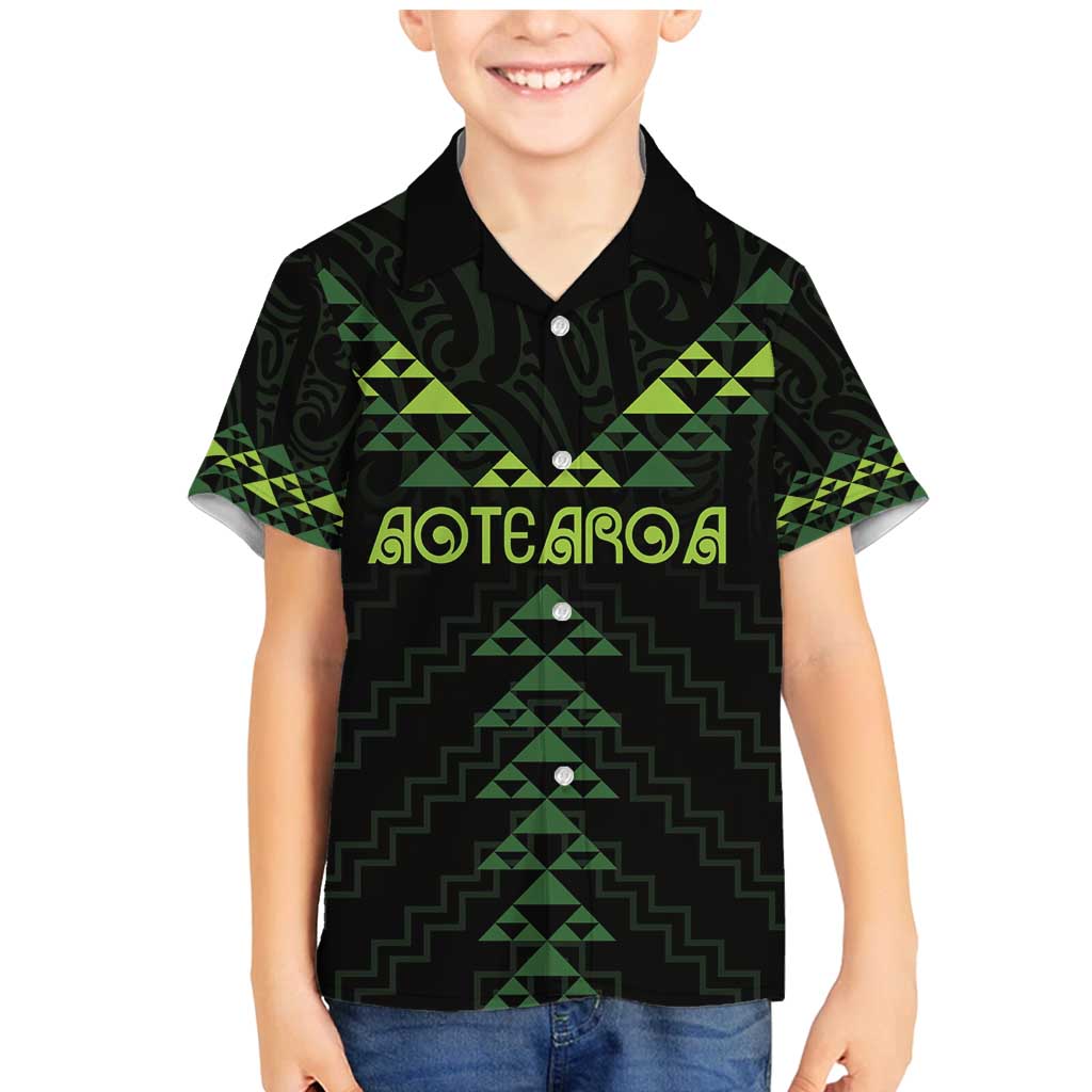 Custom New Zealand Maori Koru Koiri Motif Family Matching Mermaid Dress and Hawaiian Shirt
