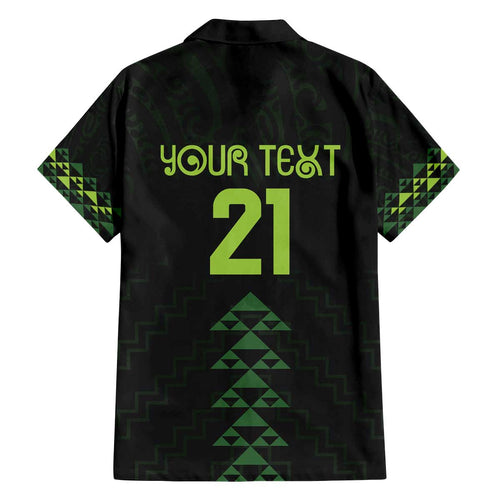 Custom New Zealand Maori Koru Koiri Motif Family Matching Off The Shoulder Long Sleeve Dress and Hawaiian Shirt