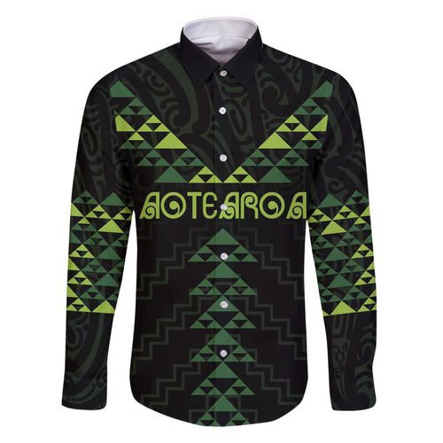 Custom New Zealand Maori Koru Koiri Motif Family Matching Off The Shoulder Long Sleeve Dress and Hawaiian Shirt