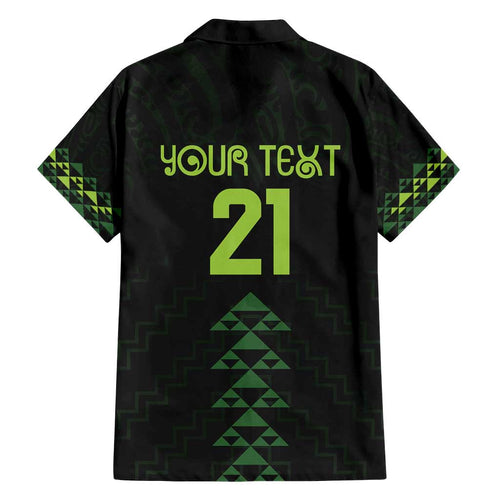 Custom New Zealand Maori Koru Koiri Motif Family Matching Off Shoulder Short Dress and Hawaiian Shirt