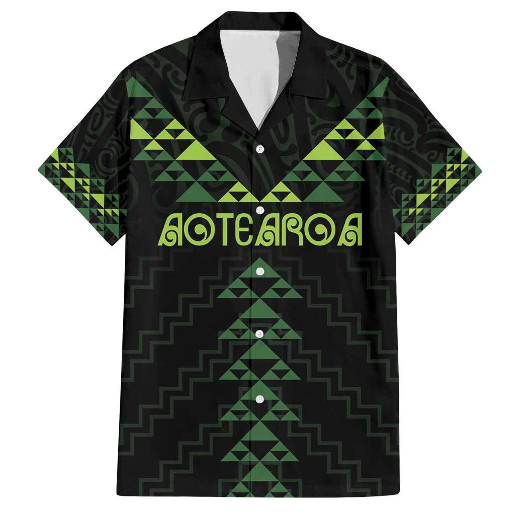 Custom New Zealand Maori Koru Koiri Motif Family Matching Puletasi and Hawaiian Shirt