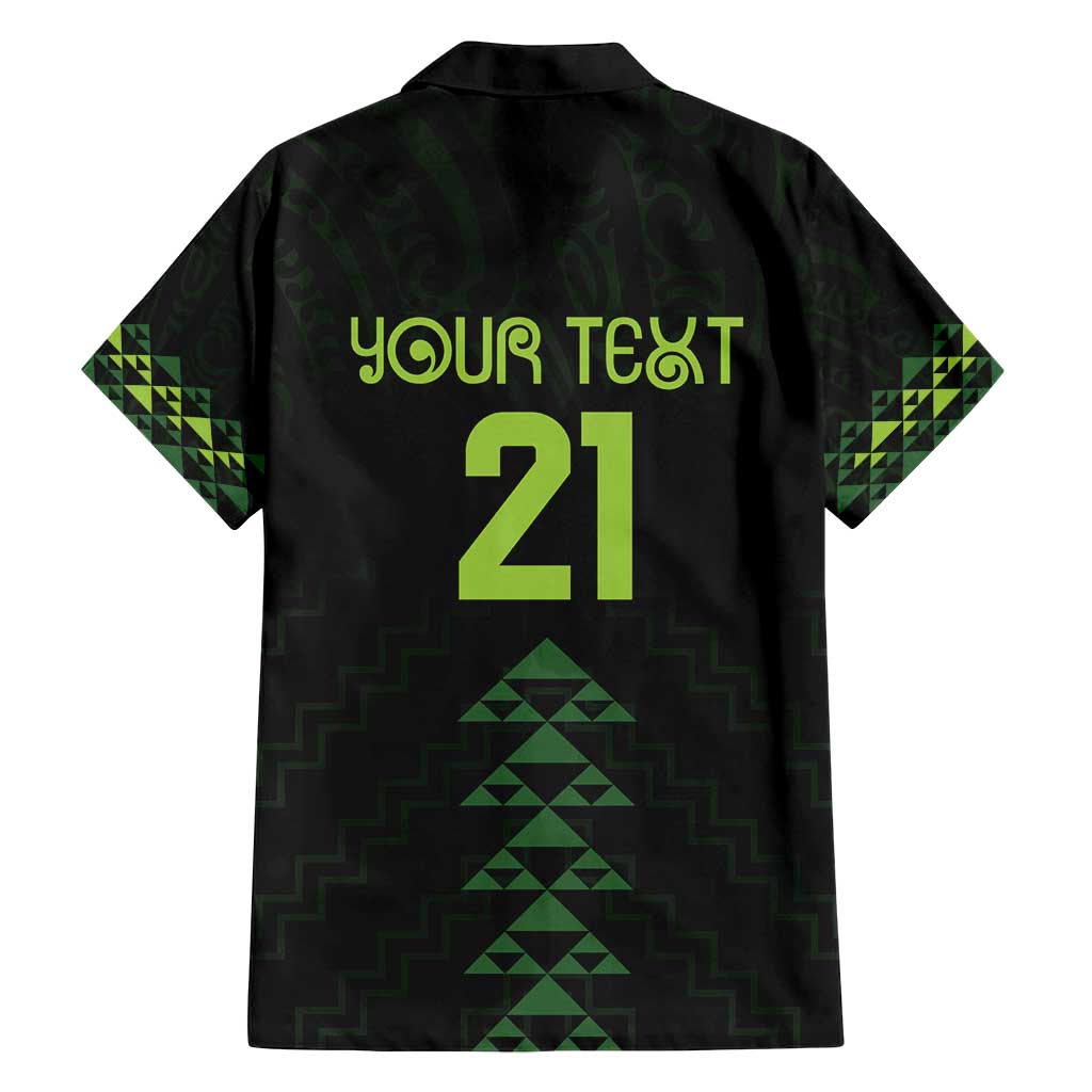 Custom New Zealand Maori Koru Koiri Motif Family Matching Puletasi and Hawaiian Shirt