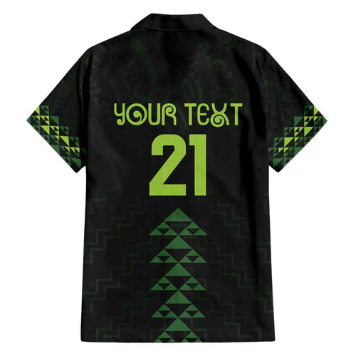 Custom New Zealand Maori Koru Koiri Motif Family Matching Short Sleeve Bodycon Dress and Hawaiian Shirt
