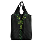 Custom New Zealand Maori Koru Koiri Motif Grocery Bag