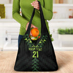 Custom New Zealand Maori Koru Koiri Motif Grocery Bag