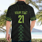 Custom New Zealand Maori Koru Koiri Motif Hawaiian Shirt