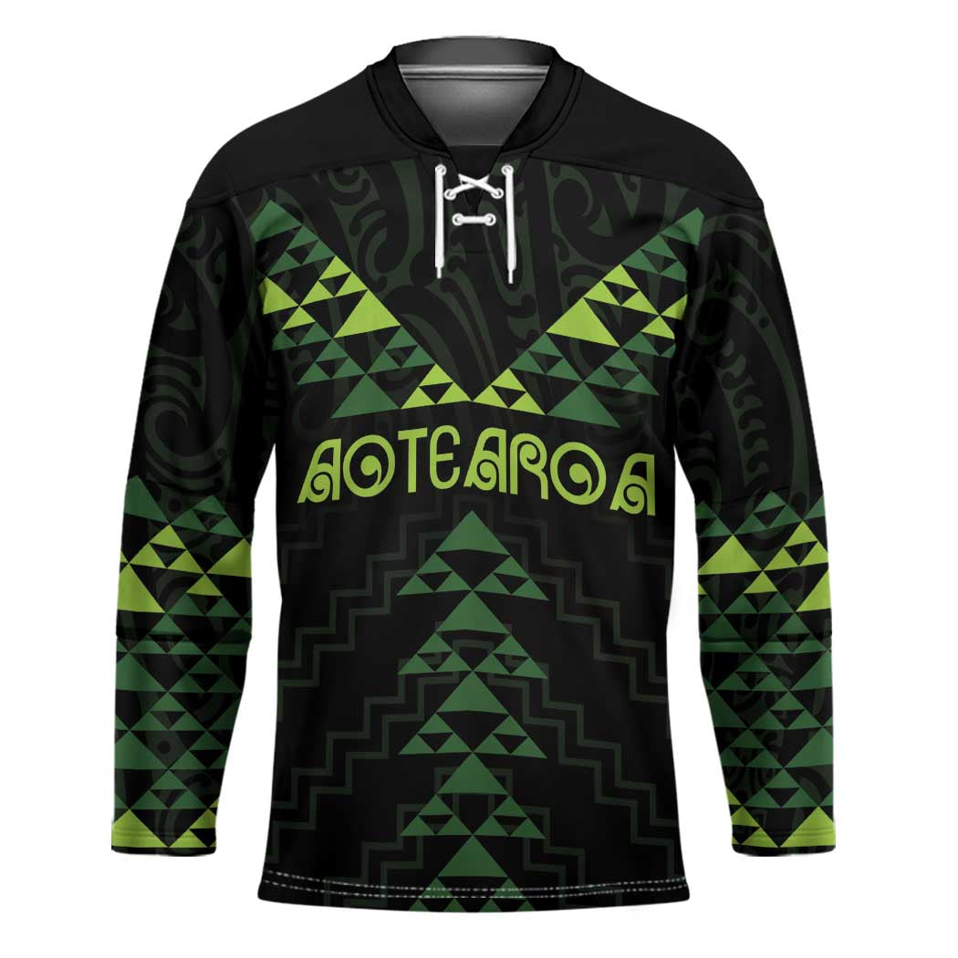Custom New Zealand Maori Koru Koiri Motif Hockey Jersey - Aussie Hoodie