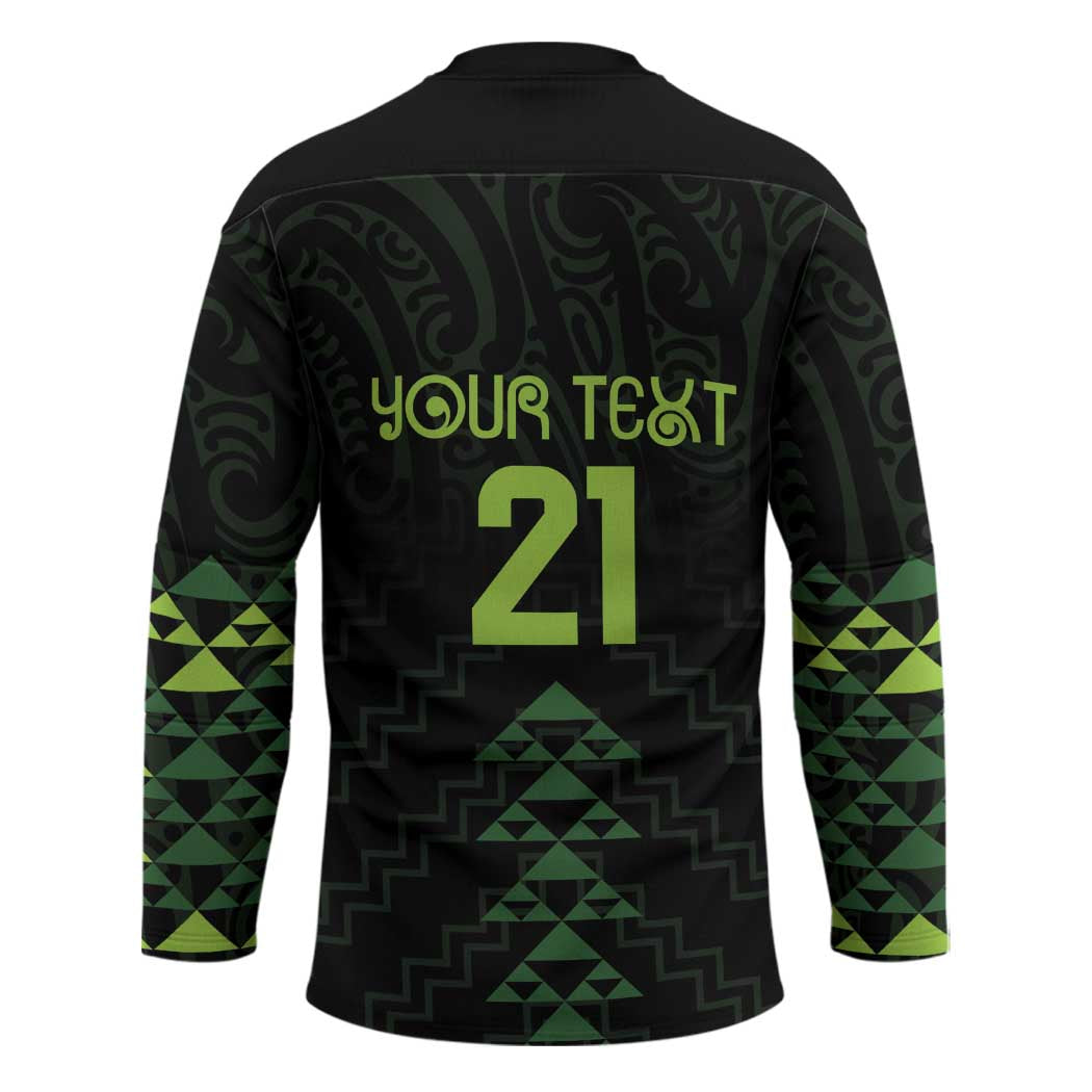Custom New Zealand Maori Koru Koiri Motif Hockey Jersey - Aussie Hoodie