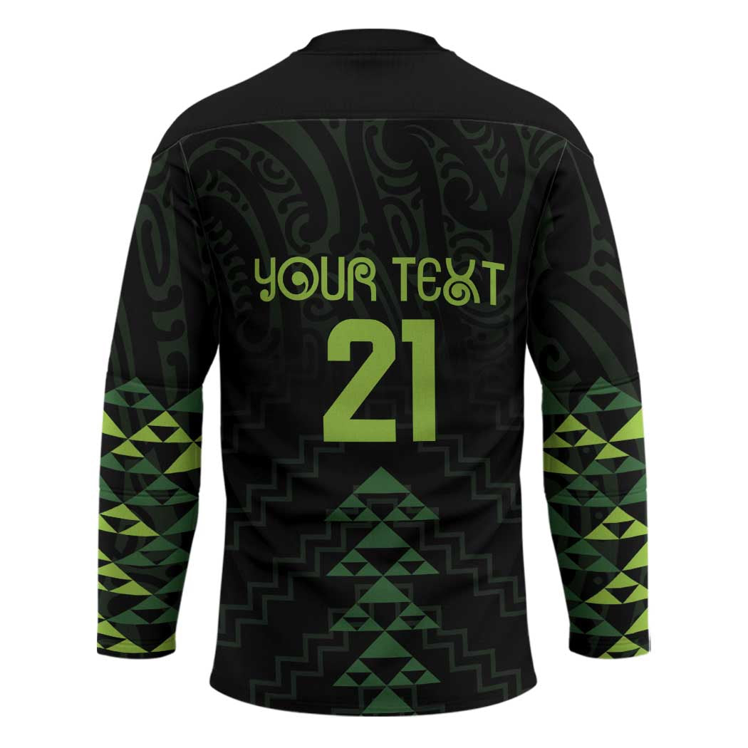 Custom New Zealand Maori Koru Koiri Motif Hockey Jersey - Aussie Hoodie