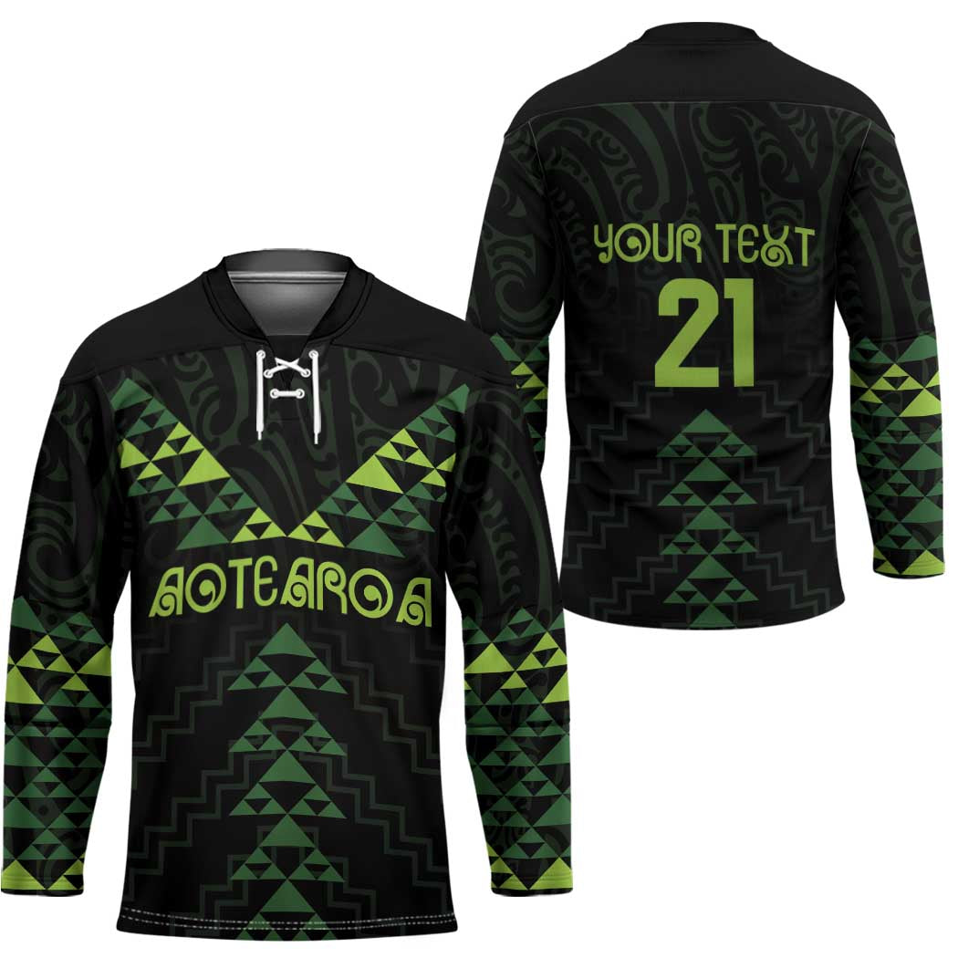 Custom New Zealand Maori Koru Koiri Motif Hockey Jersey - Aussie Hoodie