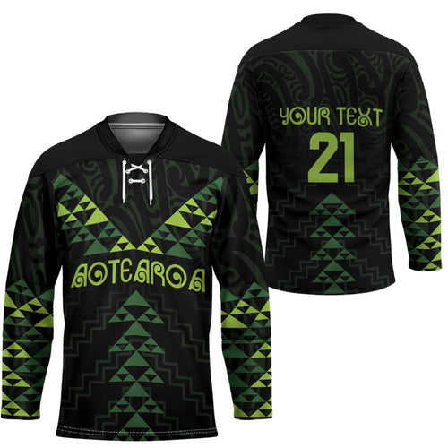 Custom New Zealand Maori Koru Koiri Motif Hockey Jersey - Aussie Hoodie