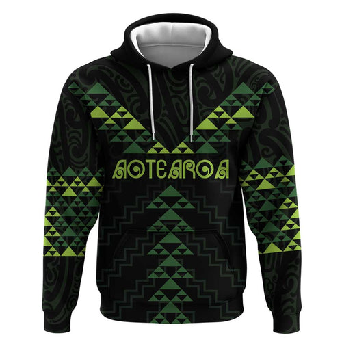 Custom New Zealand Maori Koru Koiri Motif Hoodie
