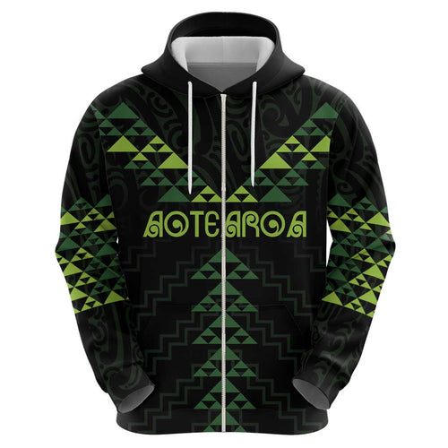 Custom New Zealand Maori Koru Koiri Motif Hoodie