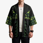 Custom New Zealand Maori Koru Koiri Motif Kimono - Aussie Hoodie