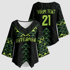 Custom New Zealand Maori Koru Koiri Motif Kimono Sleeve Blouse - Aussie Hoodie
