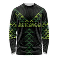 Custom New Zealand Maori Koru Koiri Motif Long Sleeve Shirt