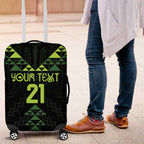 Custom New Zealand Maori Koru Koiri Motif Luggage Cover