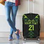 Custom New Zealand Maori Koru Koiri Motif Luggage Cover