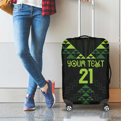 Custom New Zealand Maori Koru Koiri Motif Luggage Cover