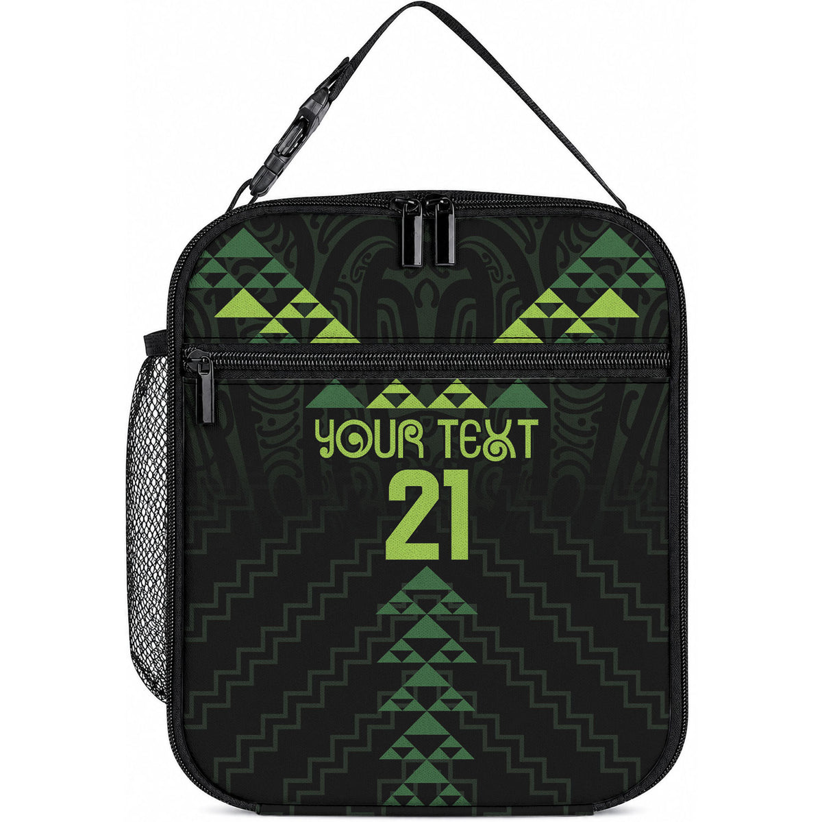 Custom New Zealand Maori Koru Koiri Motif Lunch Bag