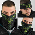 Custom New Zealand Maori Koru Koiri Motif Neck Gaiter - Aussie Hoodie