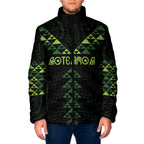 Custom New Zealand Maori Koru Koiri Motif Padded Jacket - Aussie Hoodie