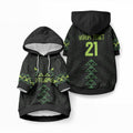 Custom New Zealand Maori Koru Koiri Motif Pet Hoodie