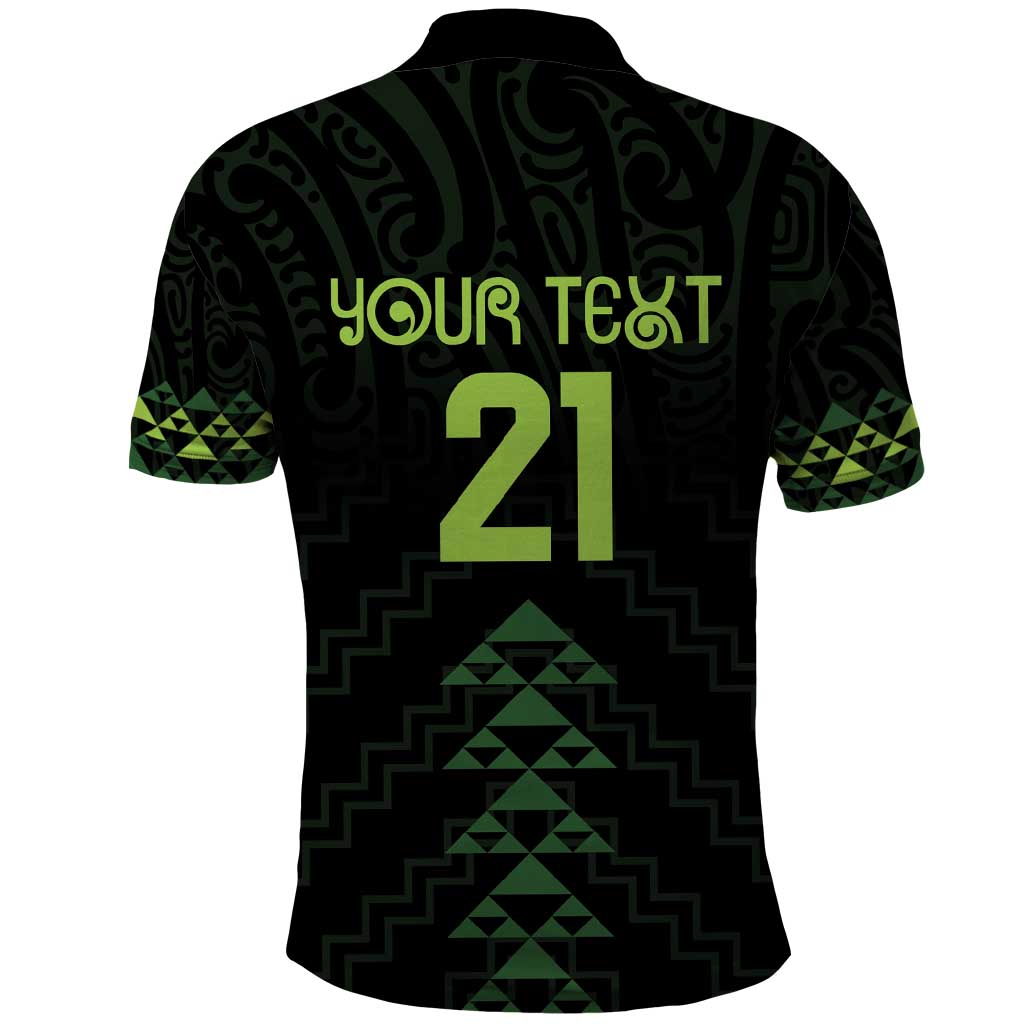 Custom New Zealand Maori Koru Koiri Motif Polo Shirt