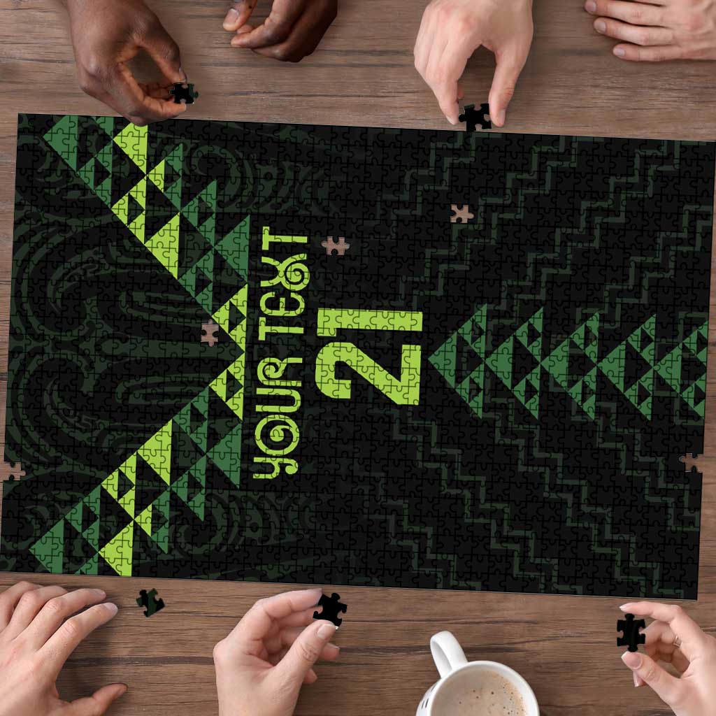 Custom New Zealand Maori Koru Koiri Motif Puzzle - Aussie Hoodie