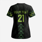Custom New Zealand Maori Koru Koiri Motif Scrub Top - Aussie Hoodie