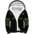 Custom New Zealand Maori Koru Koiri Motif Sherpa Hoodie