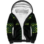 Custom New Zealand Maori Koru Koiri Motif Sherpa Hoodie