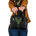 Custom New Zealand Maori Koru Koiri Motif Shoulder Handbag