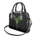 Custom New Zealand Maori Koru Koiri Motif Shoulder Handbag