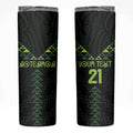 Custom New Zealand Maori Koru Koiri Motif Skinny Tumbler