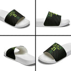 Custom New Zealand Maori Koru Koiri Motif Slide Sandals - Aussie Hoodie