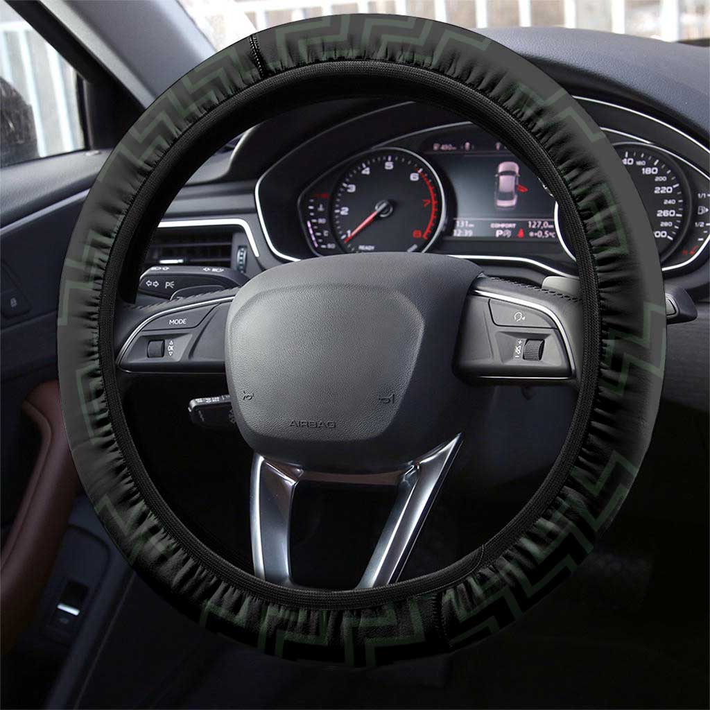 New Zealand Maori Koru Koiri Motif Steering Wheel Cover